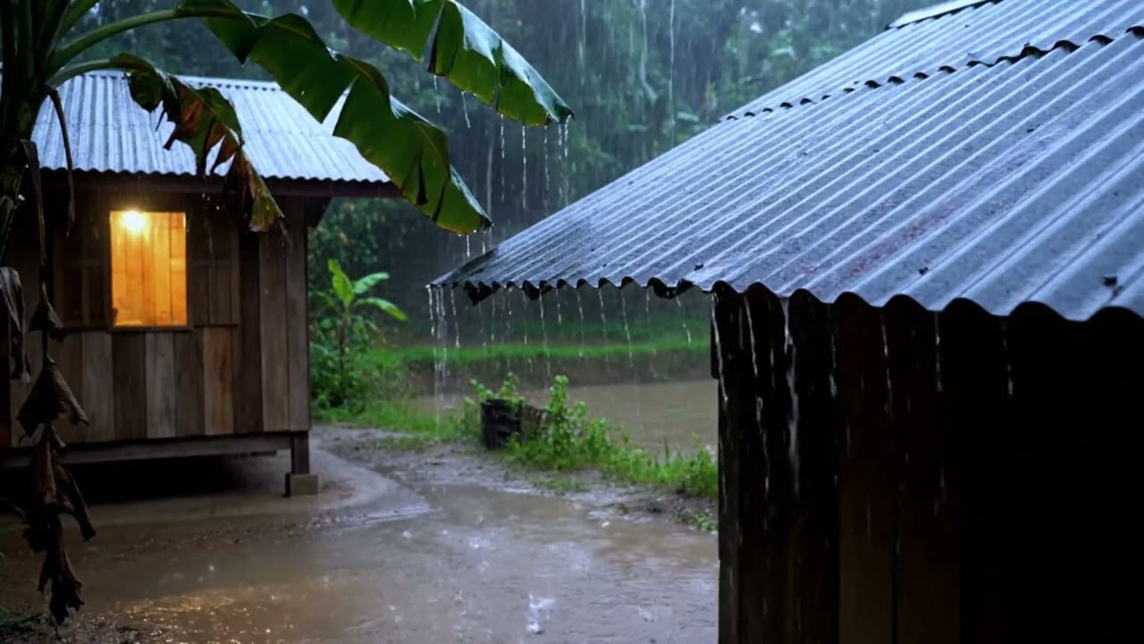 Relaxing Sounds for Sleep - Thunderstorm & Rain Sounds - Nature Sounds for Sleep Aid