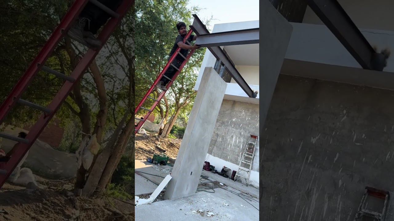 Así fue el montaje de viga ipr de 10 “ en una medida de 9.3 mts de largo #herreriacolima 