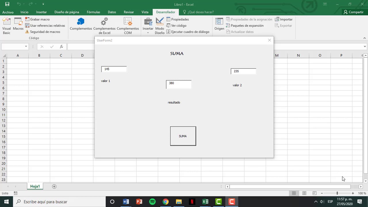 Suma en VBA