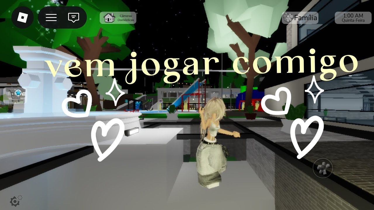 Jogando roblox comigo brookhavem 