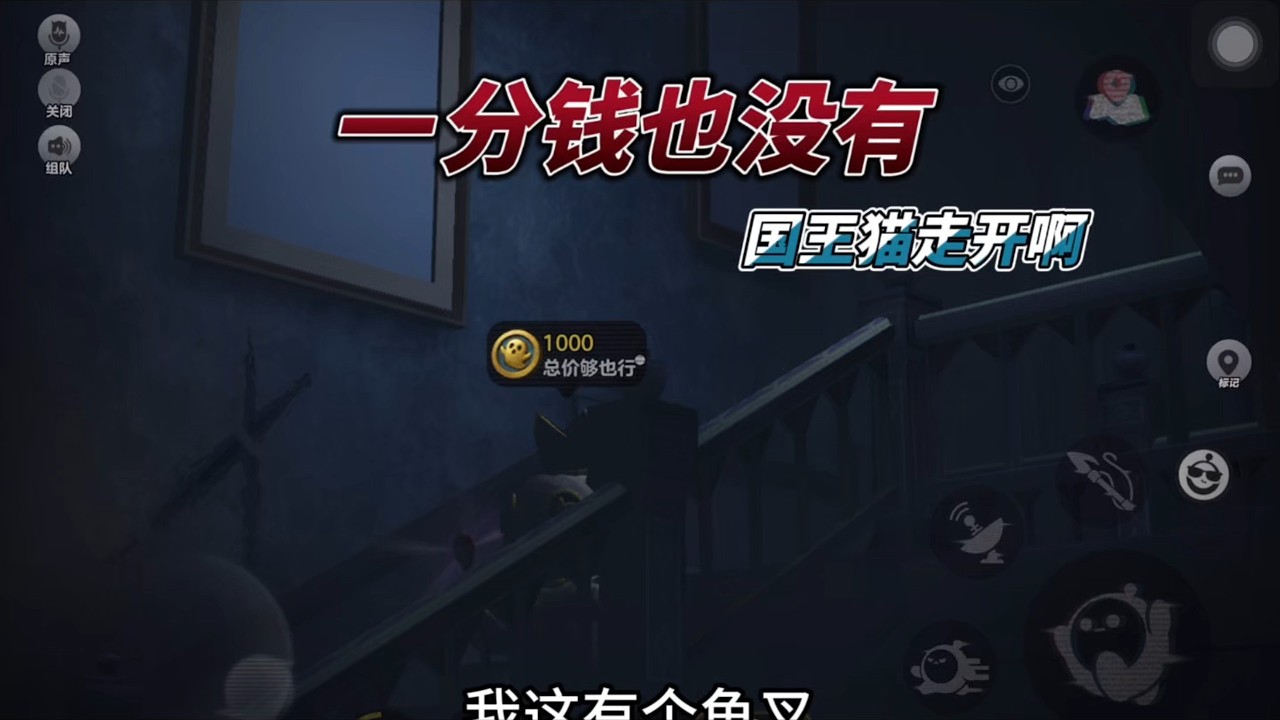 一分钱也没有国王猫走开