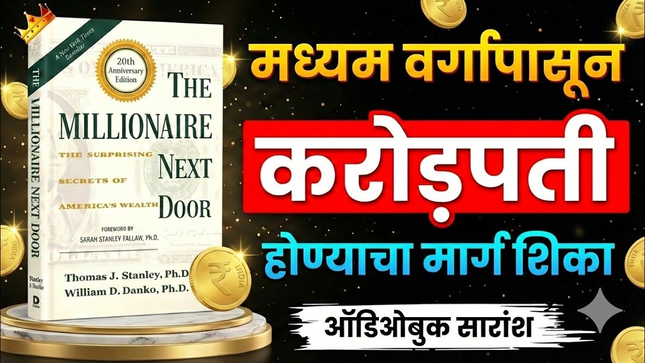 The Millionaire Next Door (मराठीत) | मिडल क्लासमधून करोडपती कसे बनावे? | Book Summary Marathi 
