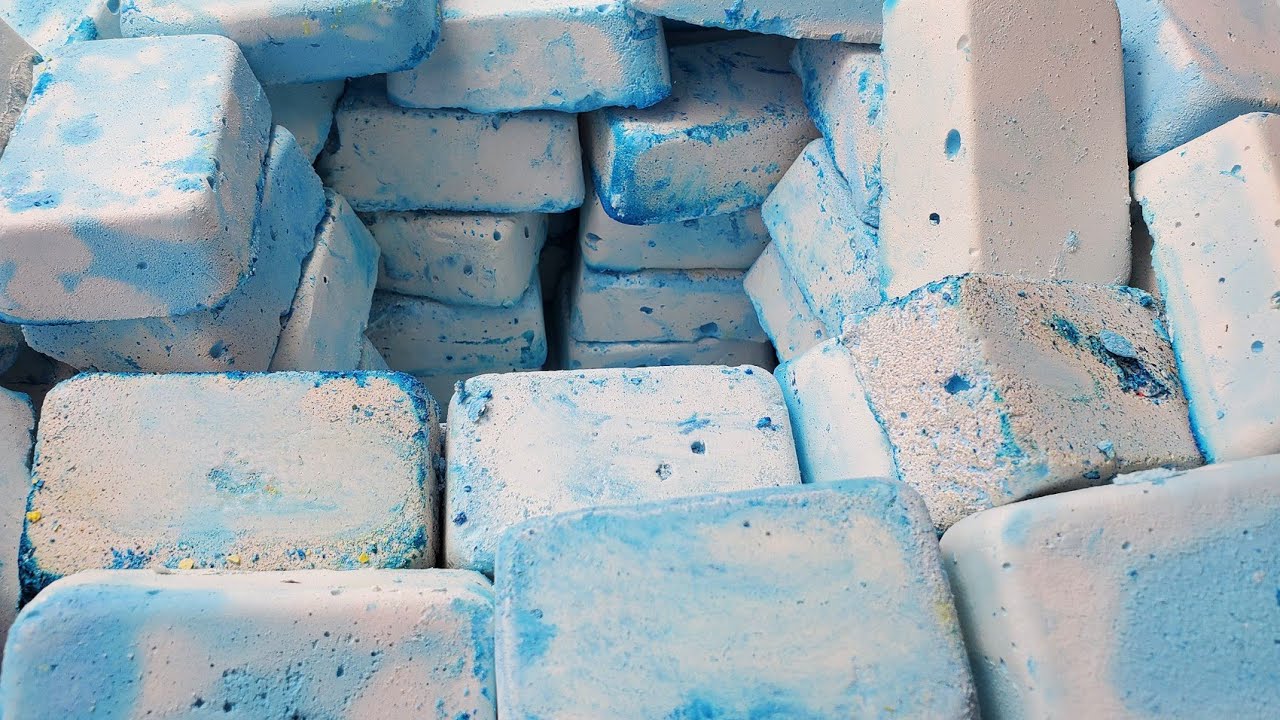 100+ BABY BLUE GYM CHALK CRUMBLE -FOR @FazmeerRiasaraASMR