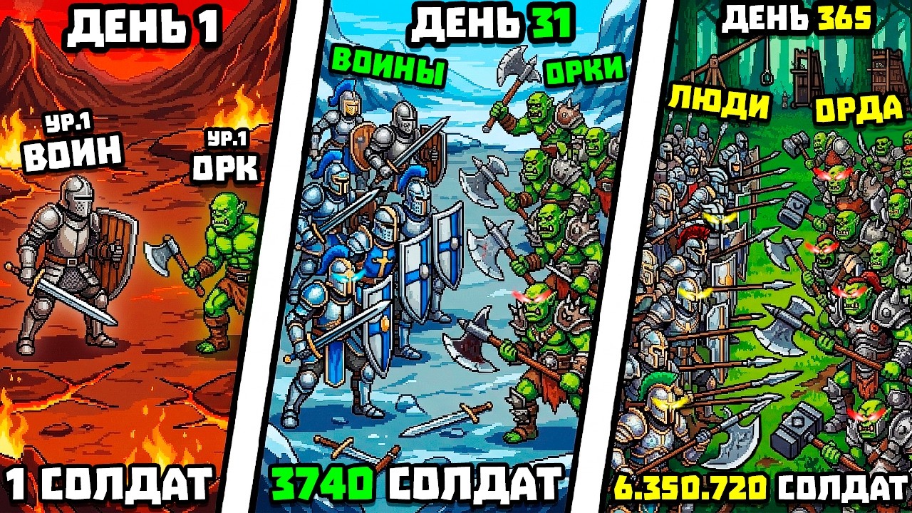 1,000,000,000,000,000 ЛЮДЕЙ - 1,000,000,000,000,000 ОРКОВ