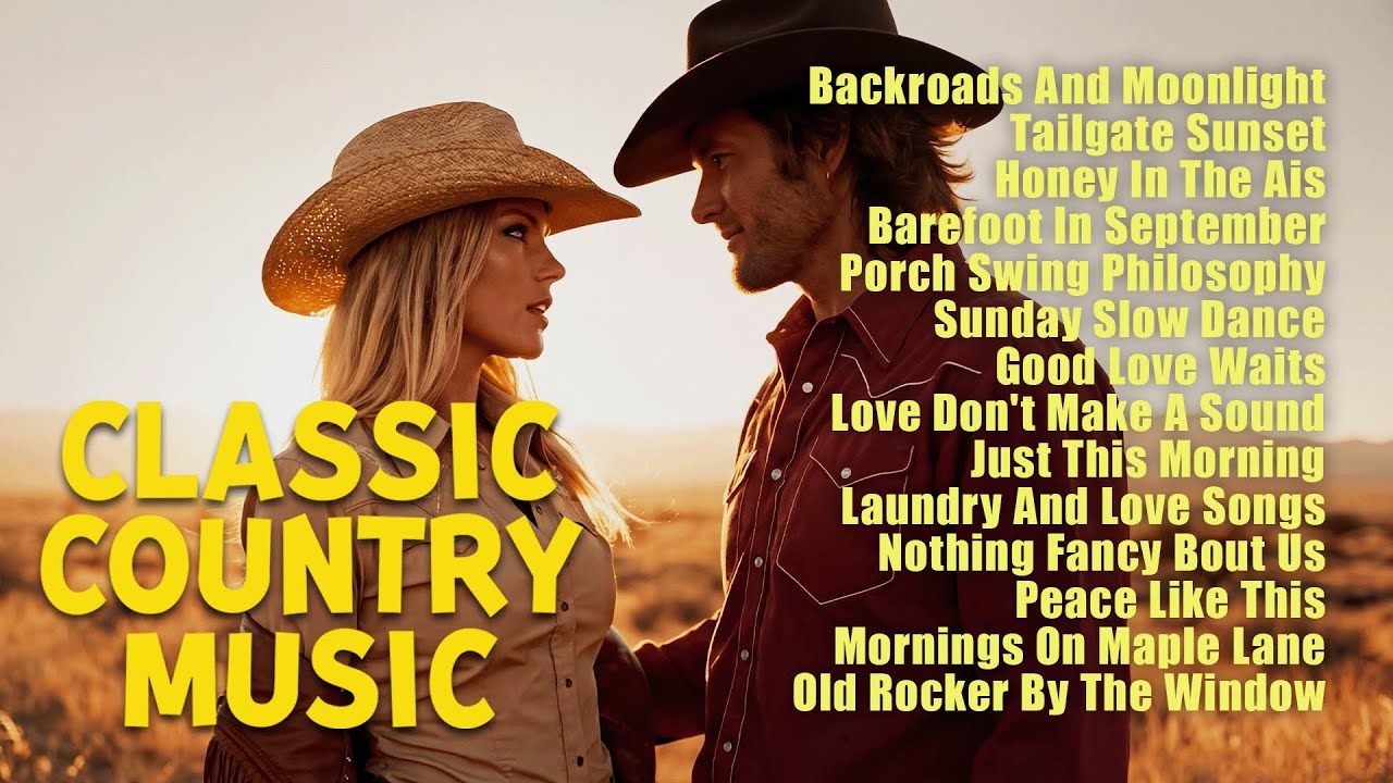 Classic Country Love Songs 🌻 When Two Hearts Meet in Golden Country Fields 🎸