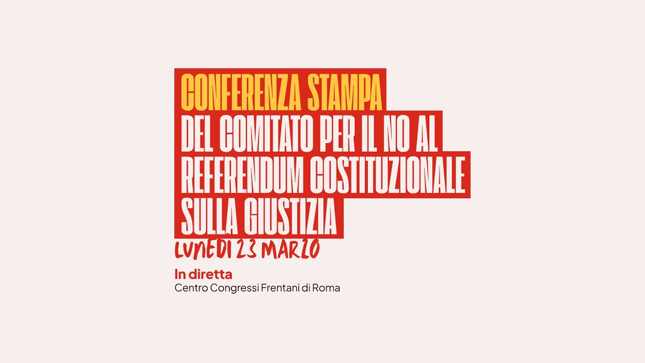 La conferenza stampa del Comitato per il No al referendum | DIRETTA