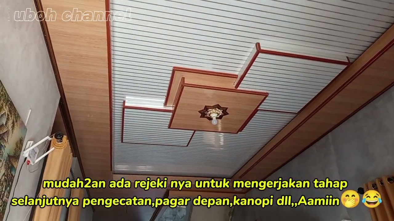 PROSES PEMASANGAN ATAP PLAFON PVC & PAGAR TANGGA