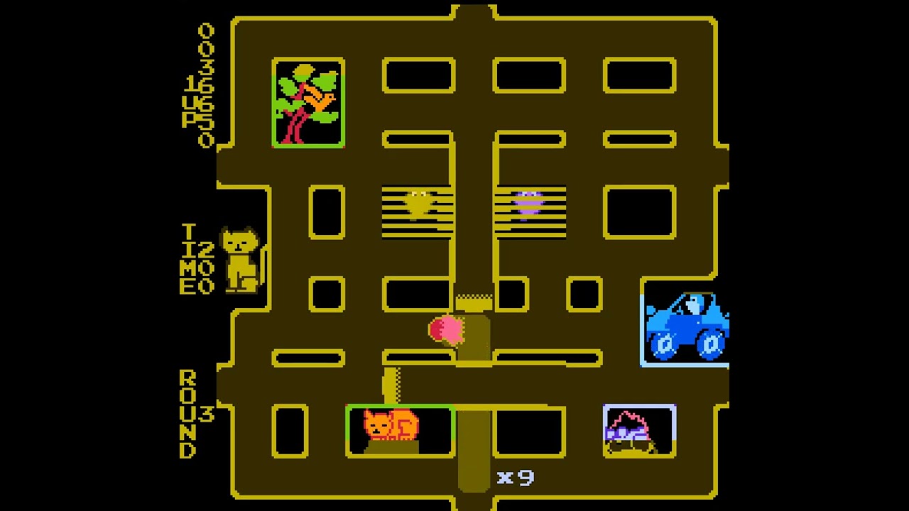 Brush Roller (FC · Famicom / NES) unlicensed port | 8-round (1 loop) session 🎮