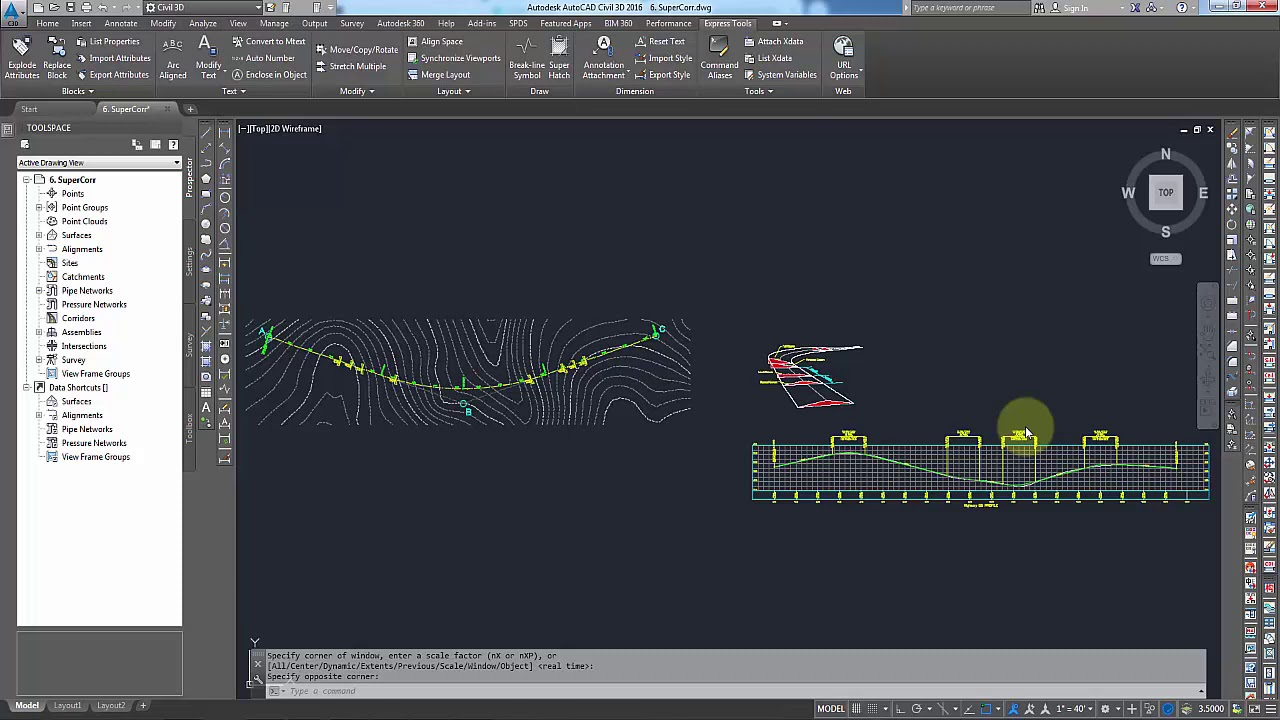 Apply Super Elevation on Roadway after calculation using Civil 3d(Modeling a Superelevated Roadway)