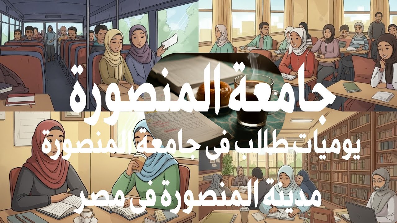 فلوج | الحياة الجامعية في جامعة المنصورة 2025 | جولة واقعية داخل الجامعة والمنصورة فى مصر