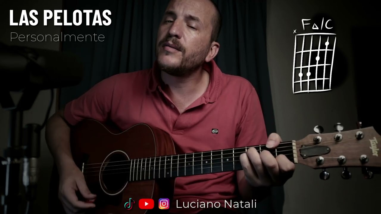 Personalmente - Las pelotas (Luciano Natali) tutorial de guitarra