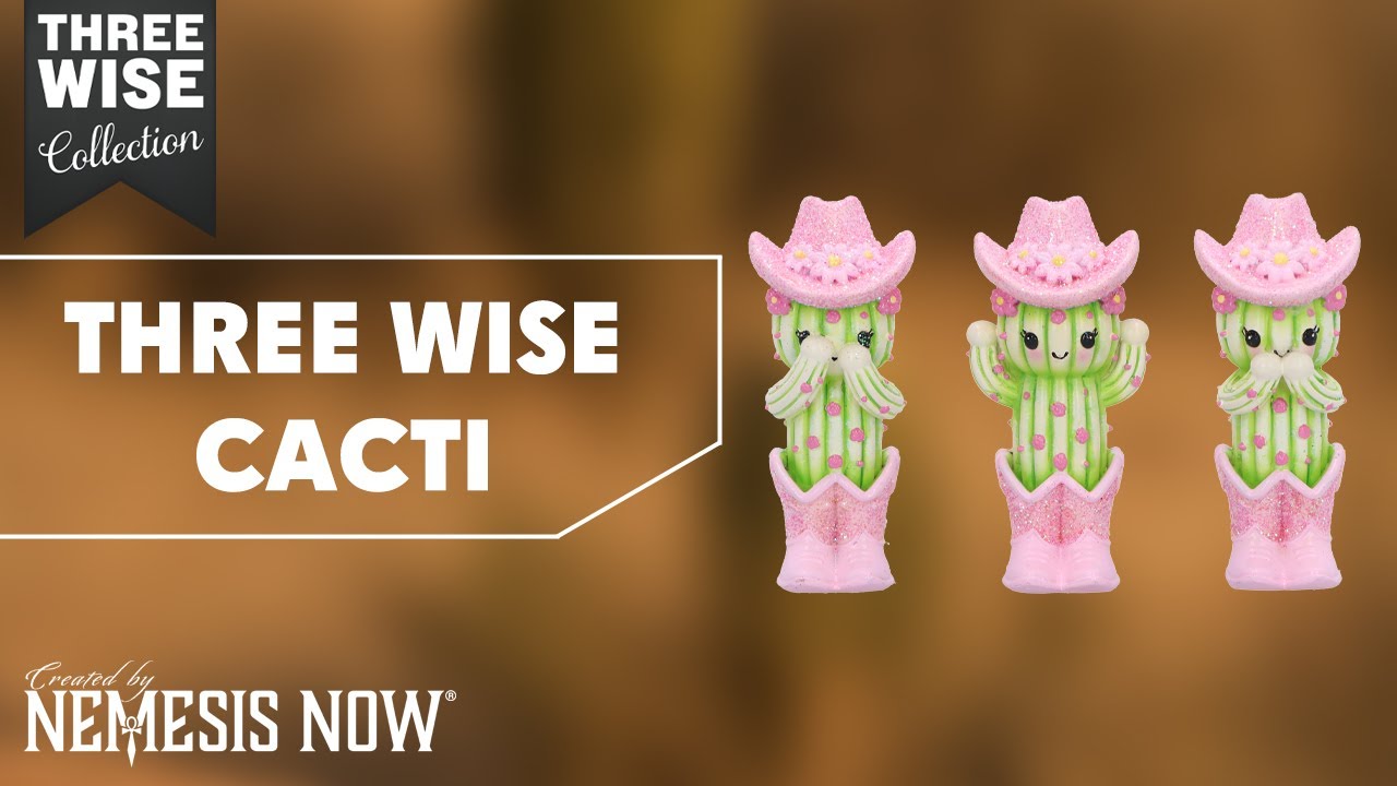 Three Wise Cacti | Fun & Quirky Home Décor by Nemesis Now.
