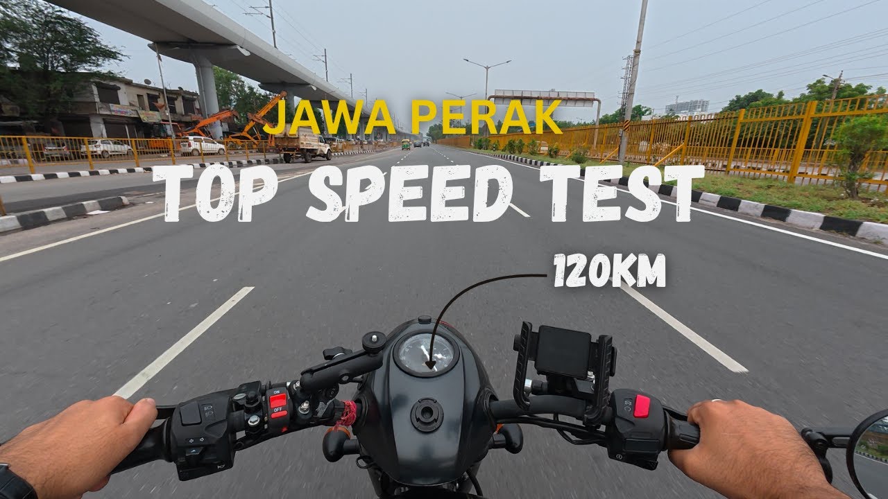 Top Speed test Jawa Perak 120kmph | Police reaction