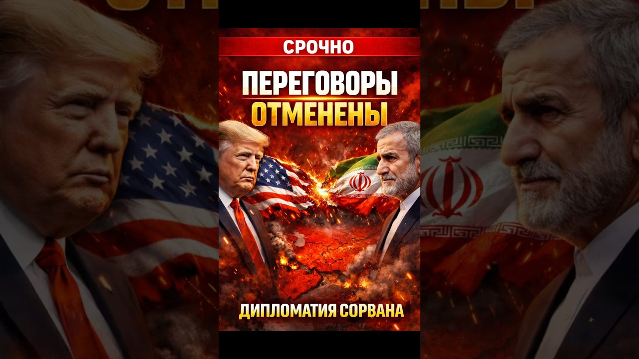 ПЕРЕГОВОРЫ США И ИРАНА ОТМЕНЕНЫ #shorts