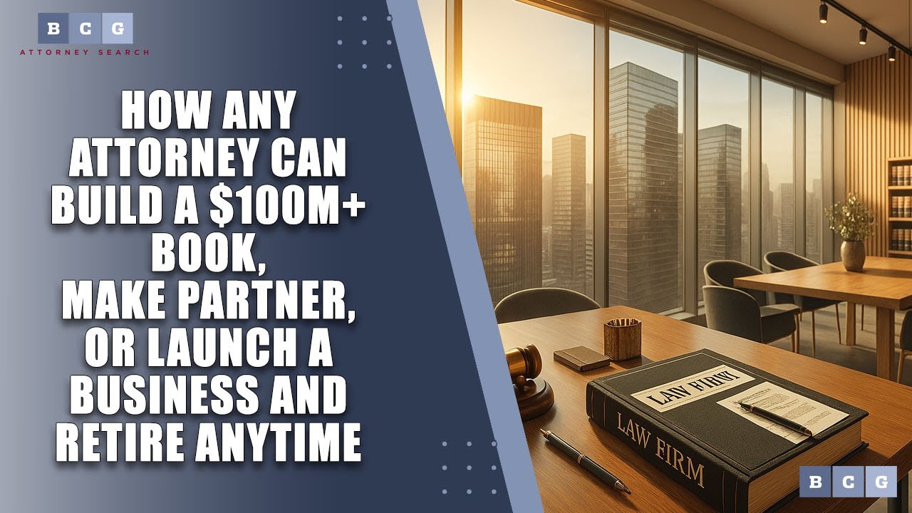 How Any Attorney Can Build a $100M+ Book, Make Partner, or Launch a Business and Retire An