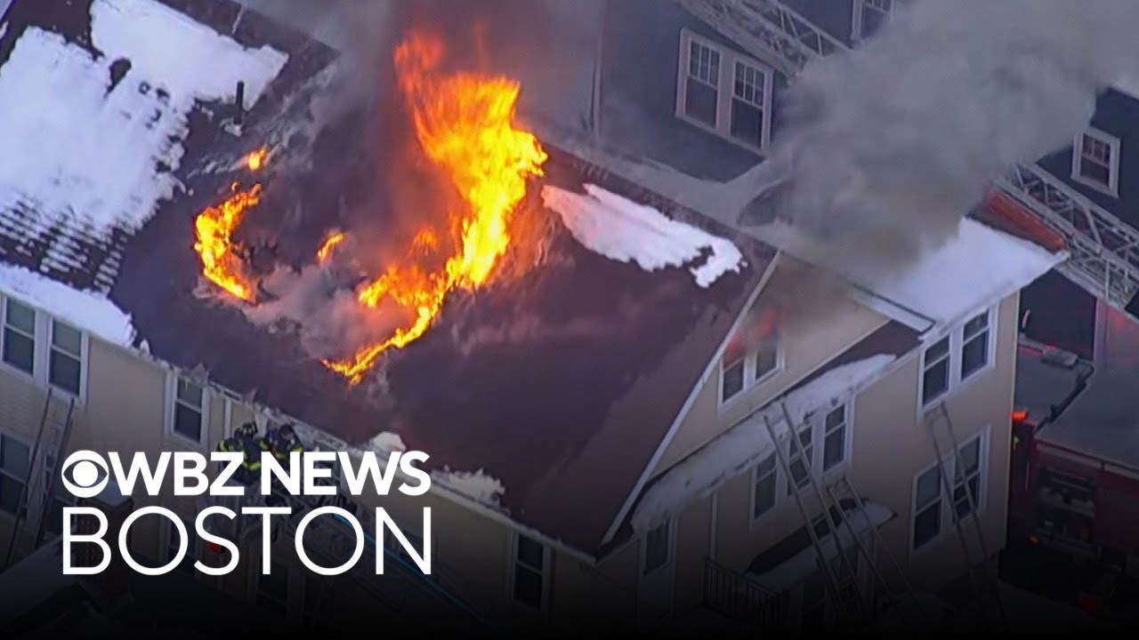Firefighters battle blaze at Watertown home