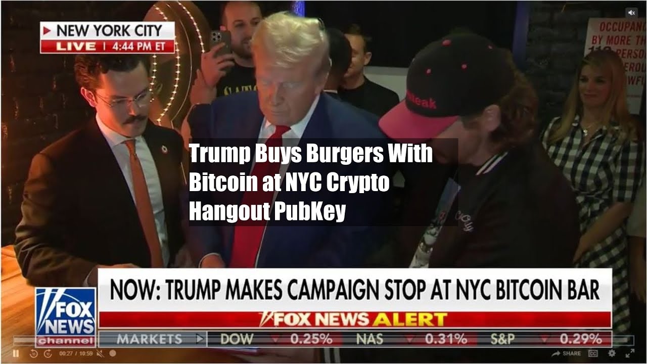 Trump Buys Burgers With Bitcoin at NYC Crypto Hangout PubKey