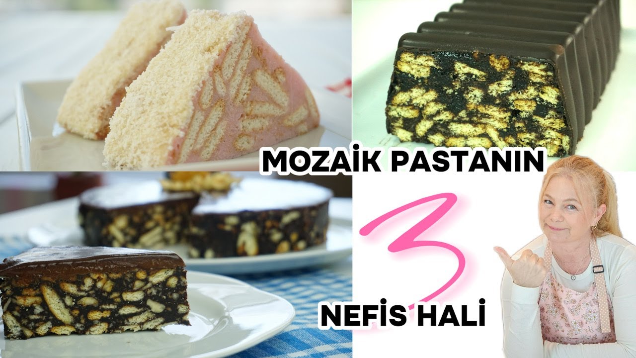 Fırın Yok! 3 Farklı Mozaik Pasta! Bu Yaz Buzdolabınızdan Eksik Olmayacak 🍫🍓