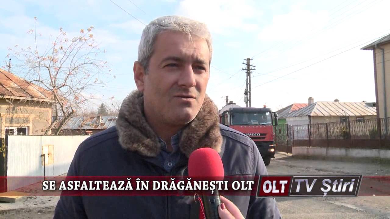 SE ASFALTEAZA IN DRAGANESTI OLT 1812