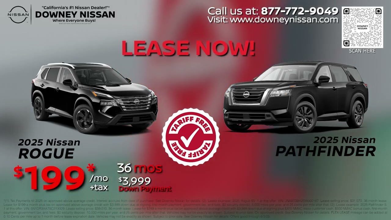 ☀️ Memorial Day Mega Deals: Nissan Rogue for $199 & Pathfinder for $299! 🚗🔥
