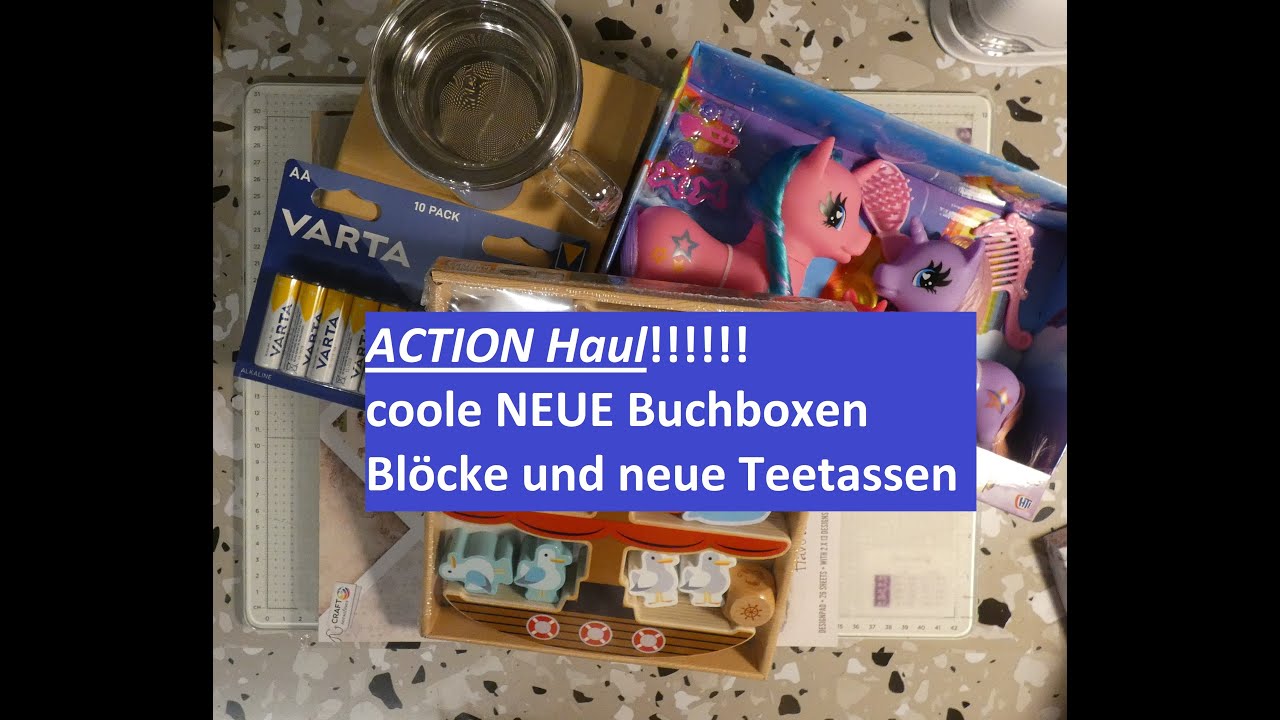 ACTION Haul, die neuen Buchboxen, Blöcke, Spielzeug und ich gestalte die Buchbox mit Euch