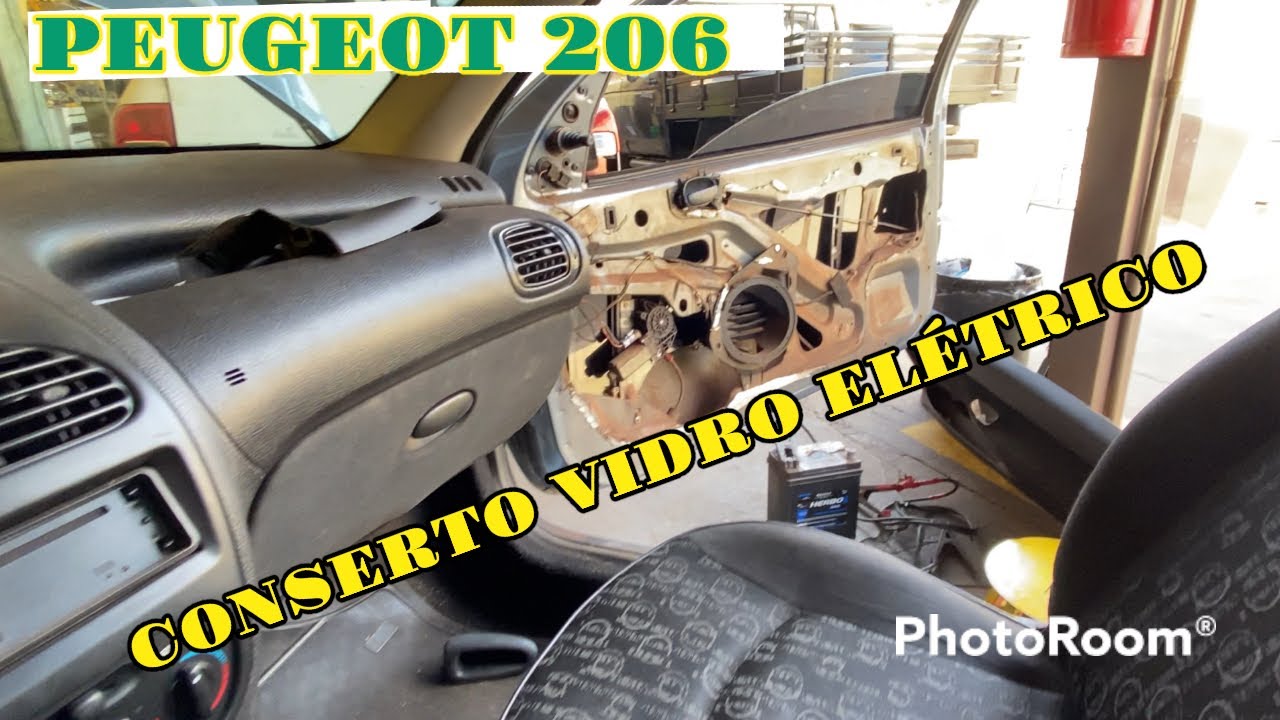 PEUGEOT 206 - CONSERTO DE VIDRO ELÉTRICO