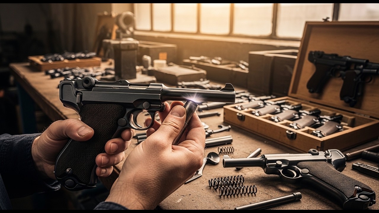 How the Iconic Luger P08 was Made | 1940s German Factory Secrets