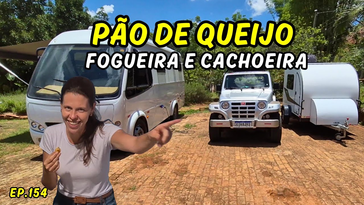 AQUI NO CAMPING EM EXTREMA TEM PÃO DE QUEIJO, FOGUEIRA E CACHOEIRA  | EP.154