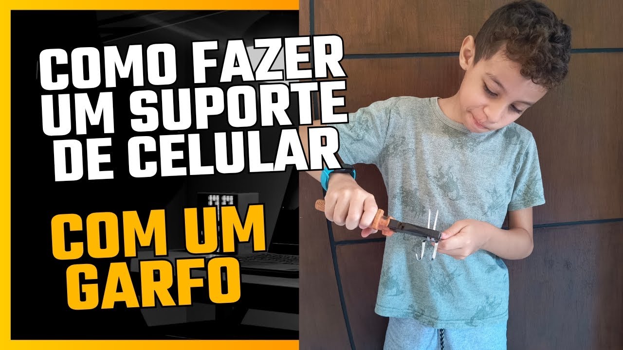 Como fazer um suporte de celular com garfo