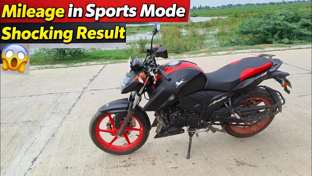 🔥Sports Mode Mein Kitna Deti Hai? Apache RTR 160 4V Mileage Test 🔥