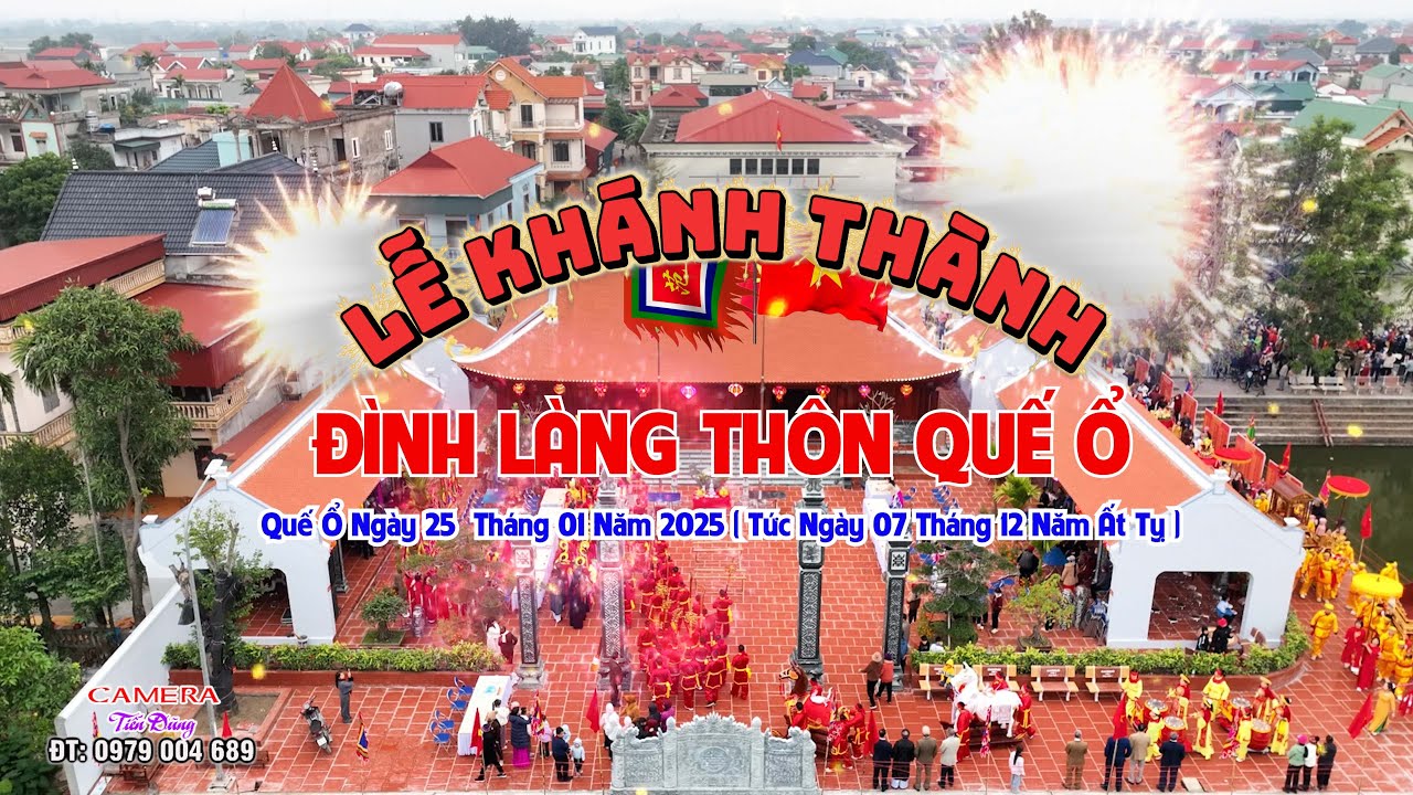lễ cắt băng khánh thành đình làng quế ổ ngày 7 tháng chạp 2025