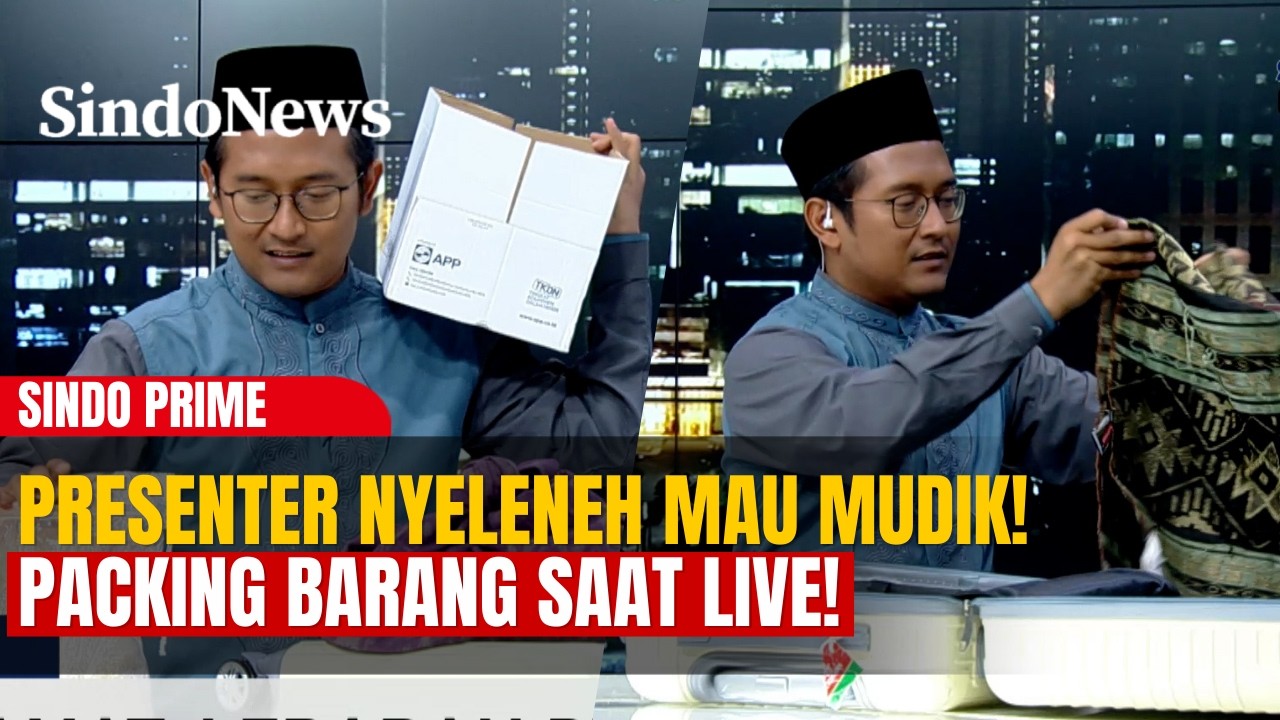 Viral! Presenter Mau Mudik, Packing Barang di Meja Studio Saat Live | SINDO PRIME | 19/03