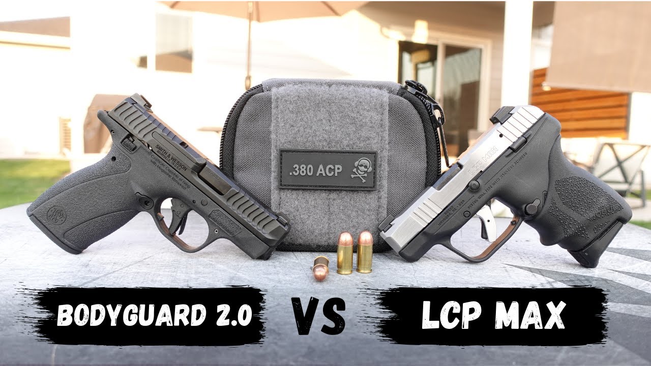 Smith & Wesson Bodyguard 2.0 против Ruger LCP Max. 380 ACP: сравнение карманных пистолетов
