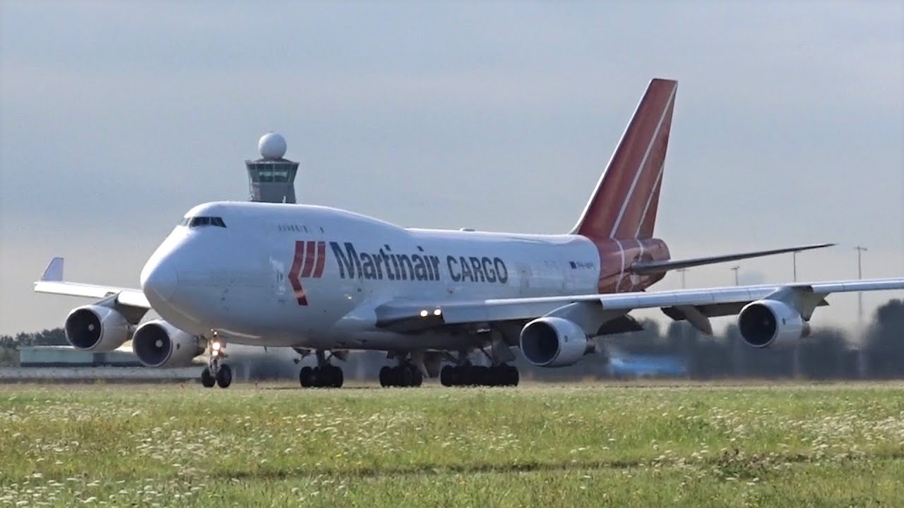 WOAH! Listen To Those Powerful Engines! Amsterdam Schiphol Take Offs Martinair, China Airlines &More
