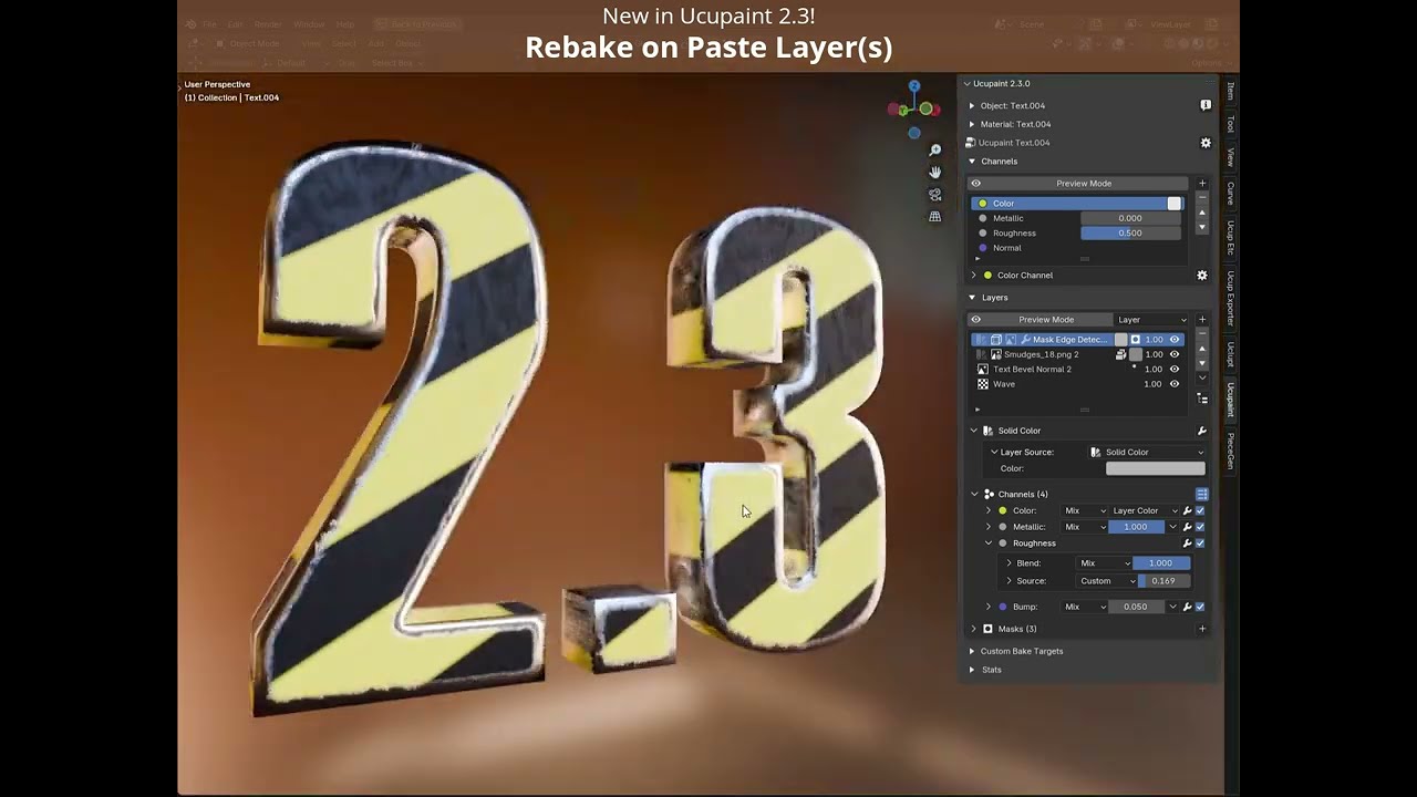 Ucupaint 2.3 New Features -  Realtime AO & Rebake Baked Layers/Masks (Demo)