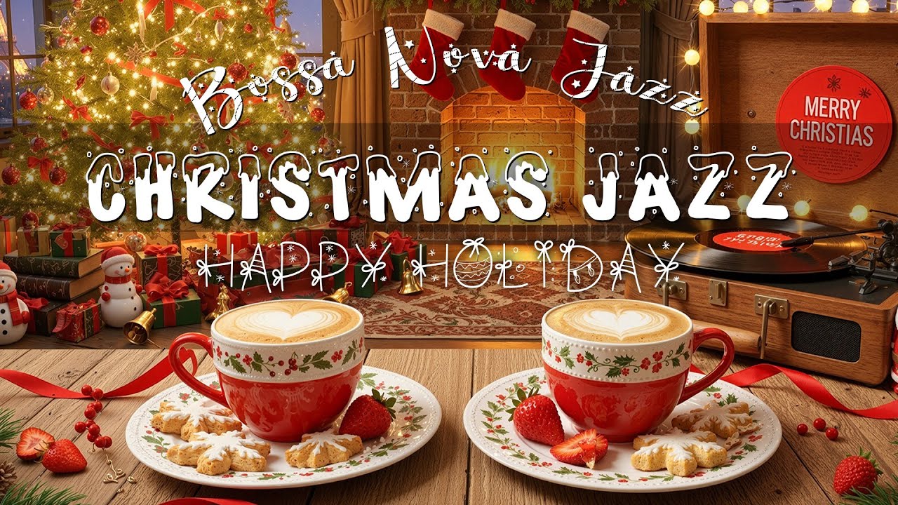 Relaxing Jazz Music & Christmas Bossa Nova Piano for Happy Hodilay 🎄 Cafe Christmas Music