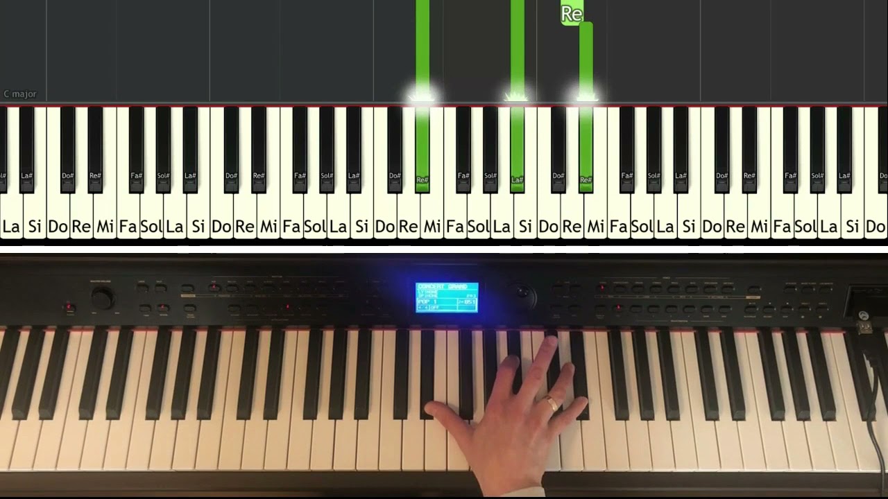 L'Adagio d'Albinoni (Adagio en sol mineur Tomaso Albinoni) - comment jouer au piano, piano tutoriel