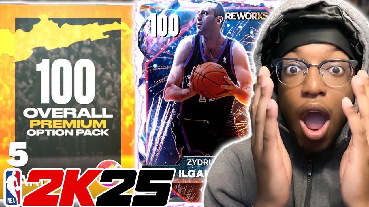 I OPENED MY *FREE* 100 OVERALL OPTION PACK + 20 FIREWORK  PACKS IN NBA 2K25 MYTEAM
