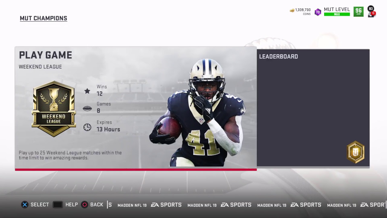 MUT 19 Weekend League