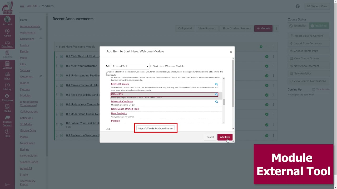 Microsoft Tools in Canvas