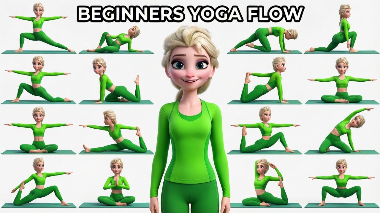 I Tried 10 Beginner Yoga Flow Exercises Nobody Has Ever Taught | Kids Yoga