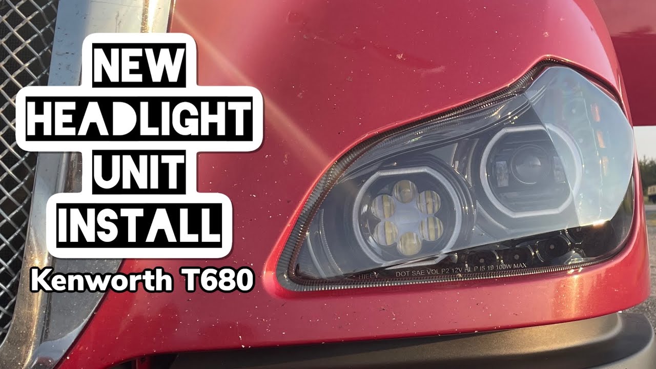 Team Trucking Couple: Best kenworth blackout halo headlight | DIY install