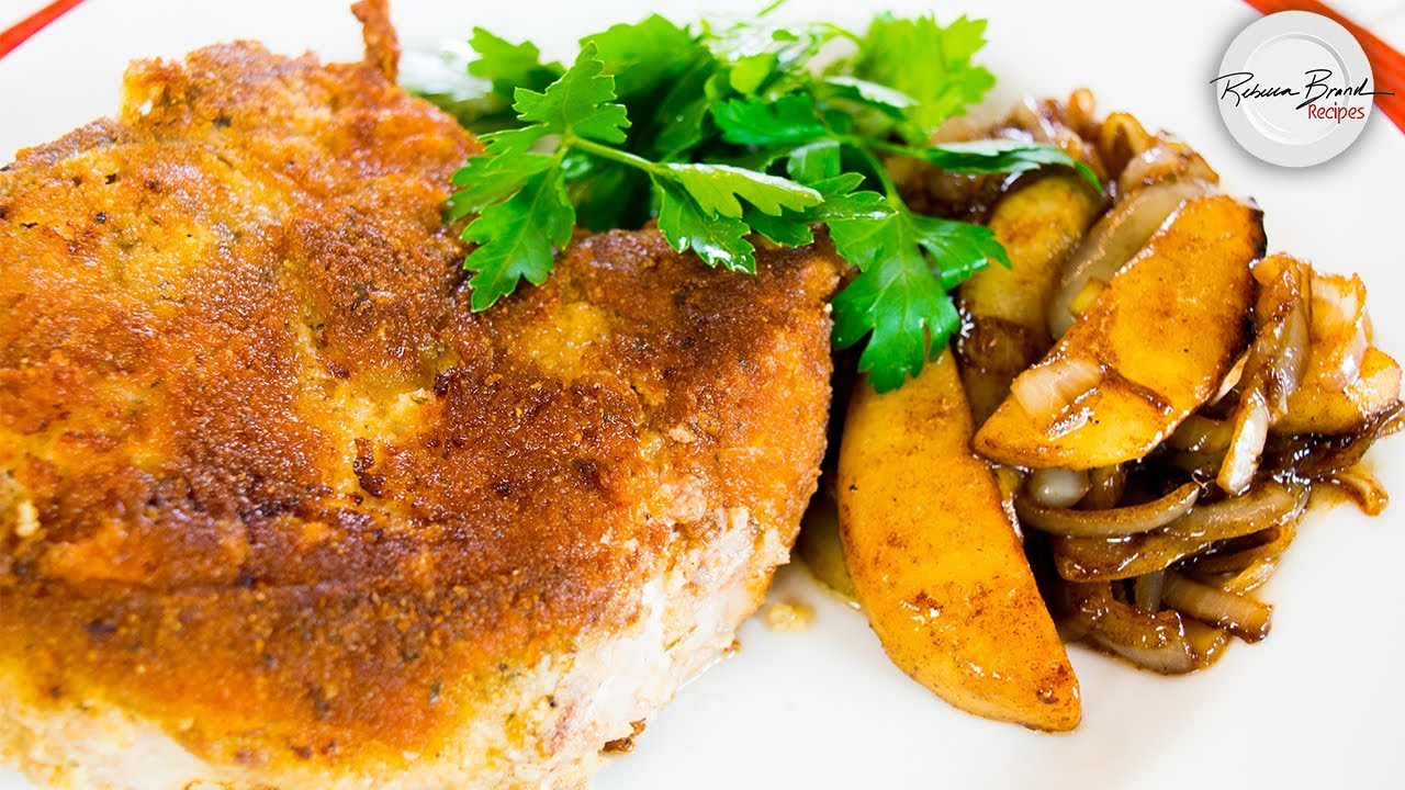 Most Crispy Juicy Pork Chop Recipe - In the WORLD with Pear Onion Marmalade