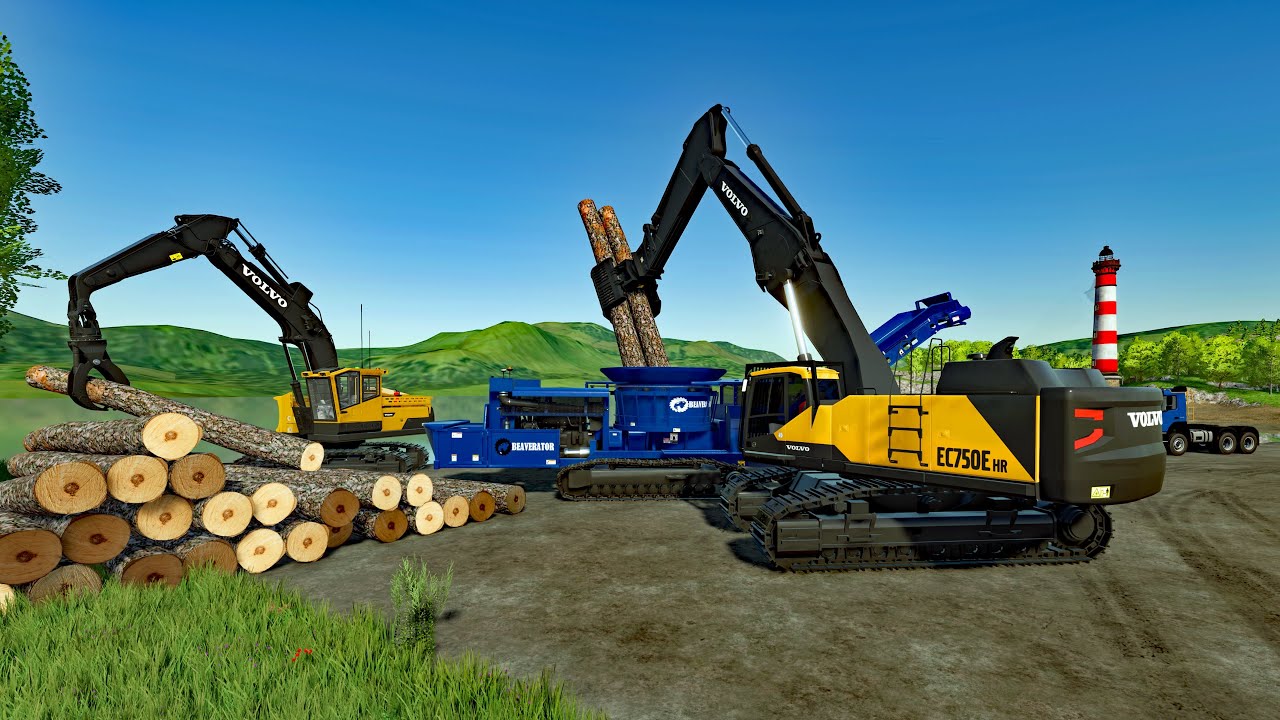 FS22 - Map Bjornholm 020🌲🫐 - Forestry, Farming and Construction - 4K