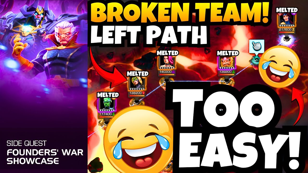 These Champions Make Founders' War Showcase TOO EASY! 😂 | Broken Team for LEFT PATH | MCOC