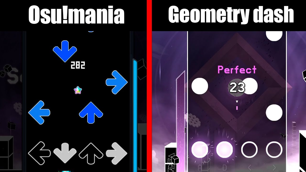 GEOMETRY DASH SE TRANSFORM&Oacute; EN UN MOTOR GR&Aacute;FICO / COMPOTA JUEGA OSU! EN GD.