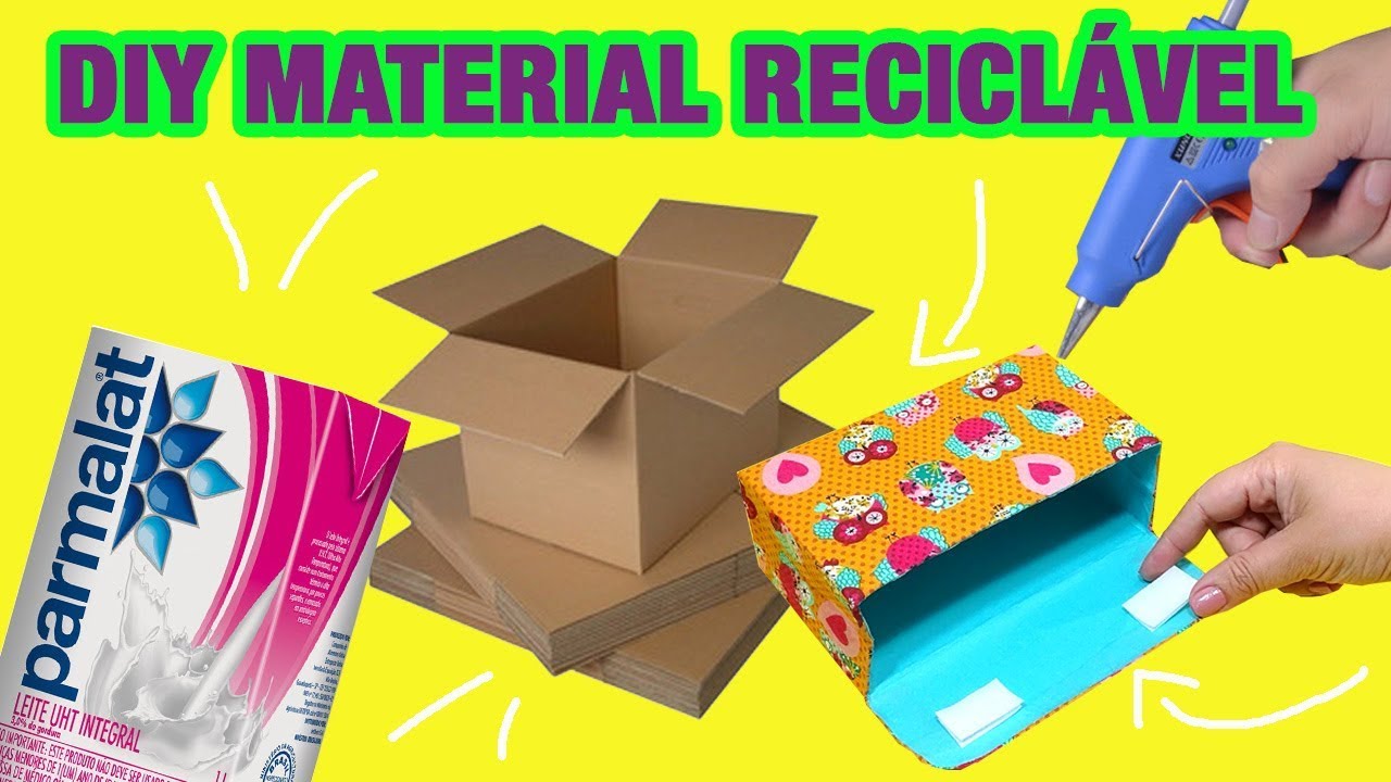 DIY - 5 Ideias com MATERIAL RECICLÁVEL que vão te surpreender -  Lixo ao Luxo