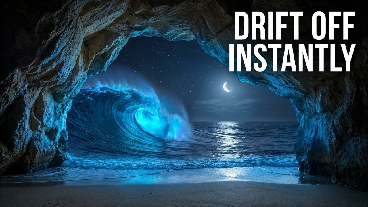 Distant Thunder from Inside a Cave ⛈️ Dark Room Sleep Sounds