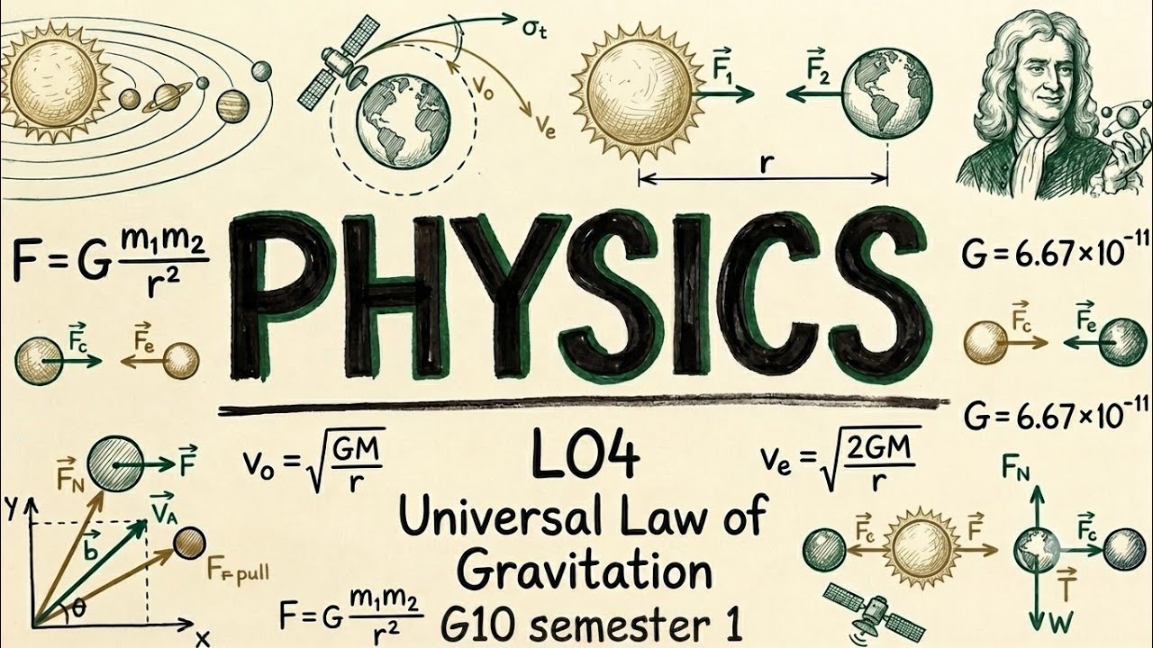 Physics LO4 | Gravitational force and apparent weight | G10 semester 1 | STEM Support