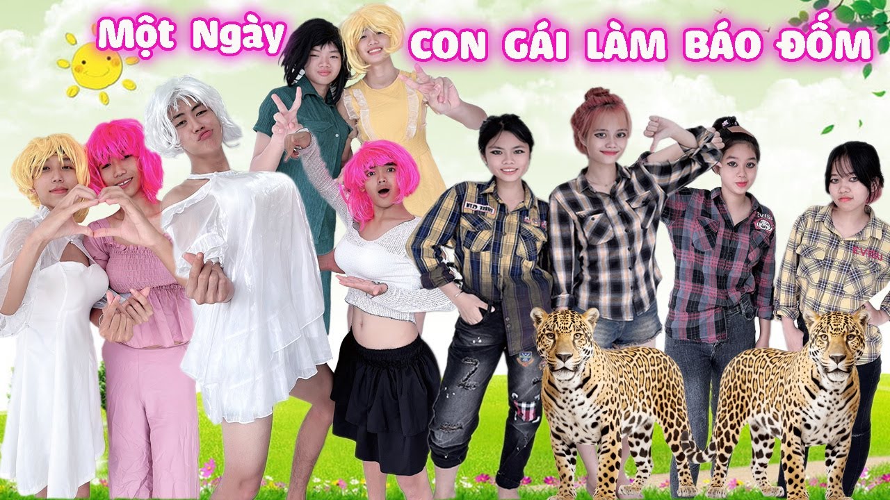 Thử Thách Một Ngày Trai Giả Thành Gái Gái  Giả Thành Trai #trangandvinh